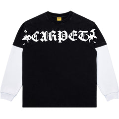 Trampstamp Long Sleeve Tee, Black / White