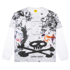 Rag Long Sleeve Tee, Multi / White