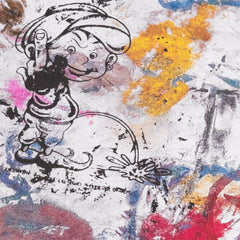 Rag Long Sleeve Tee, Multi / White