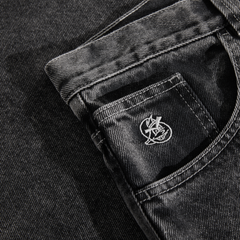 93! Denim Pants, Silver Black