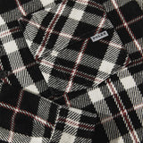 Big Boy Flannel Overshirt, Black / Cloud White / Red