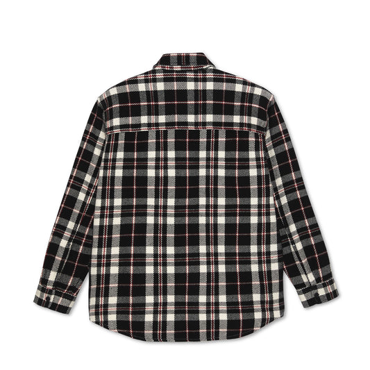 Big Boy Flannel Overshirt, Black / Cloud White / Red