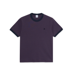 Ringer Tee, Dark Violet / Navy