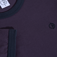 Ringer Tee, Dark Violet / Navy