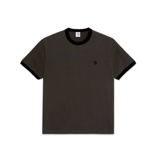 Ringer Tee, Dirty Black / Black