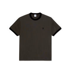 Ringer Tee, Dirty Black / Black