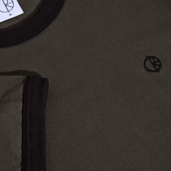 Ringer Tee, Dirty Black / Black