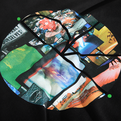 Dave Hoodie Fill Logo Ourselves Collage, Black