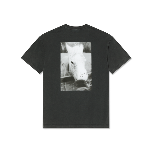 Horse Hand Tee, Silver Black