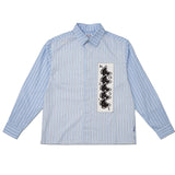Butterfly Oxford Shirt, Blue Stripe