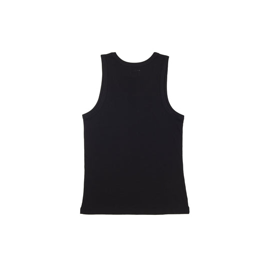 Hardware Ribbed Singlet, Black