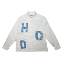 Melange L/S Shirt, White