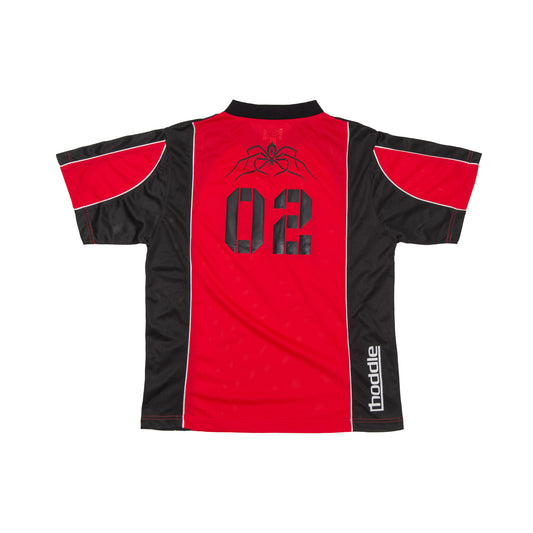 Spider Football Jersey, Black / Red