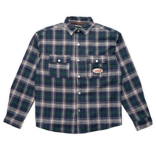 Sunspot Flannel Vineyard Shirt, Navy