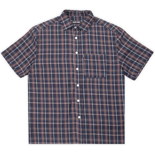 Workers Check Shirt, Navy