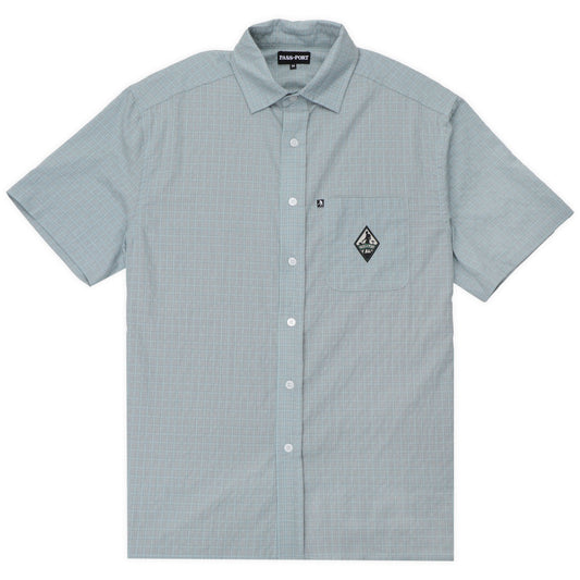 Pass~Port Wanderer Workers Short Sleeve Shirt, Ice