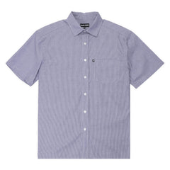 Pass~Port Workers Stripe Short Sleeve Shirt, Indigo