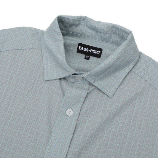 Pass~Port Wanderer Workers Short Sleeve Shirt, Ice