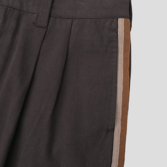 Pass~Port Herringbone Leagues Club Stripe Short, Dark Brown