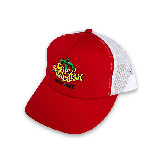 Riddims Trucker Cap, Red / White