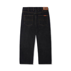 Relaxed Denim Jeans, Washed Black