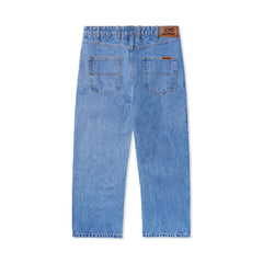 Relaxed Denim Jeans, Washed Indigo