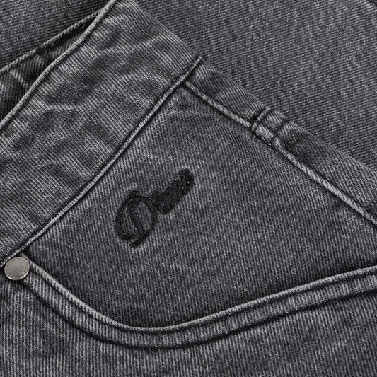 Classic Denim Shorts, Faded Black