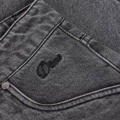 Classic Denim Shorts, Faded Black