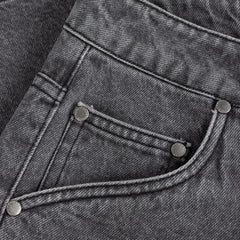 Classic Denim Shorts, Faded Black