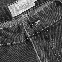 Classic Denim Shorts, Faded Black
