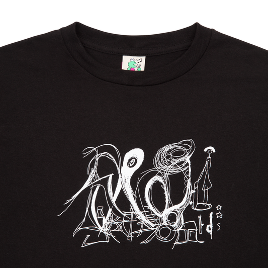 Scribble Daddy Tee, Black