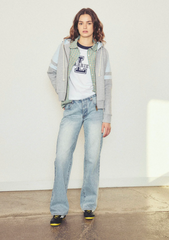 Womens Navy Tee, White