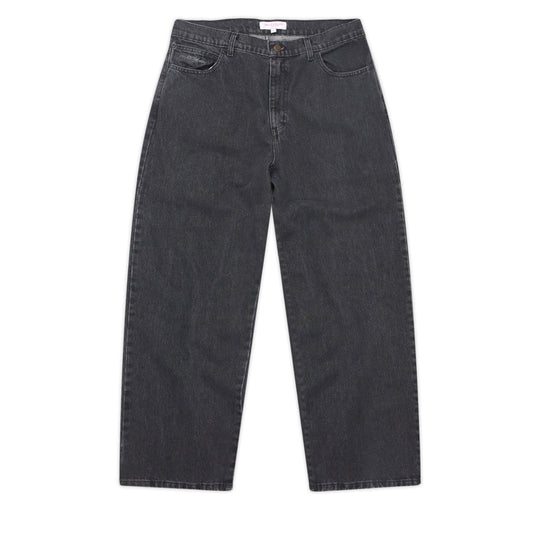 Slub Stain Phantasy Jeans, Black