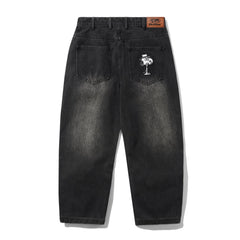 Peanuts Spike Denim Jeans, Faded Black