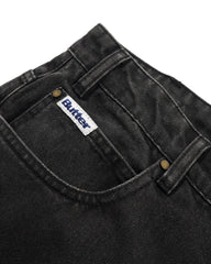 Peanuts Spike Denim Jeans, Faded Black