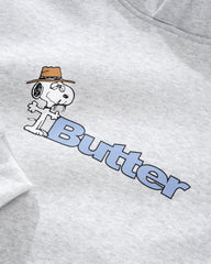 Peanuts Spike Logo Pullover Hood, Ash