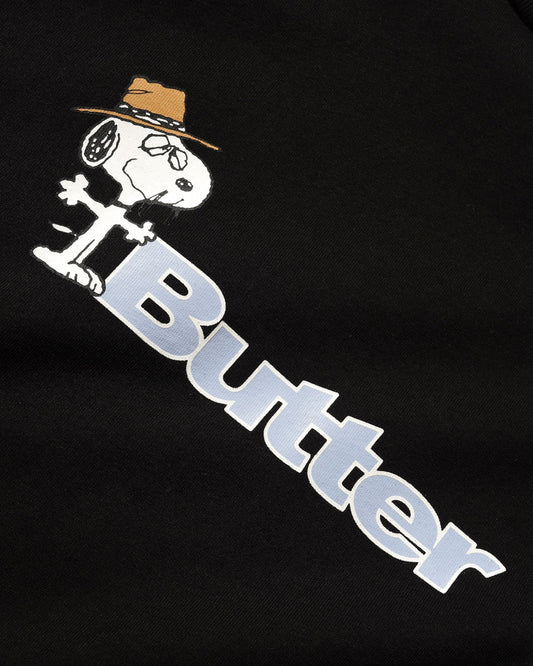 Peanuts Spike Logo Tee, Black