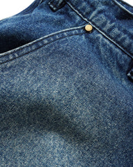 Peanuts Spike Work Shorts, Distressed Indigo