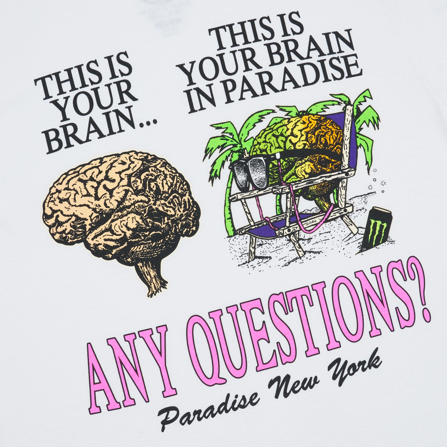 This Is Your Brain Tee, White