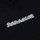 Dystopia Embroidered Hood, Black