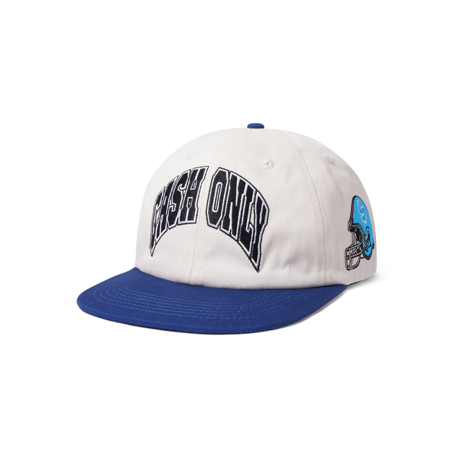 Super Bowl Snapback Cap, Cream / Royal Blue