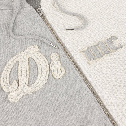 Reverse French Terry Zip Hoodie, Heather Grey