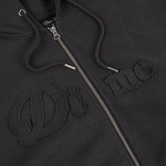 Reverse French Terry Zip Hoodie, Vintage Black