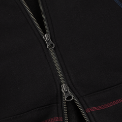 Court Zip Hoodie, Black