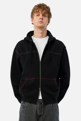 Court Zip Hoodie, Black