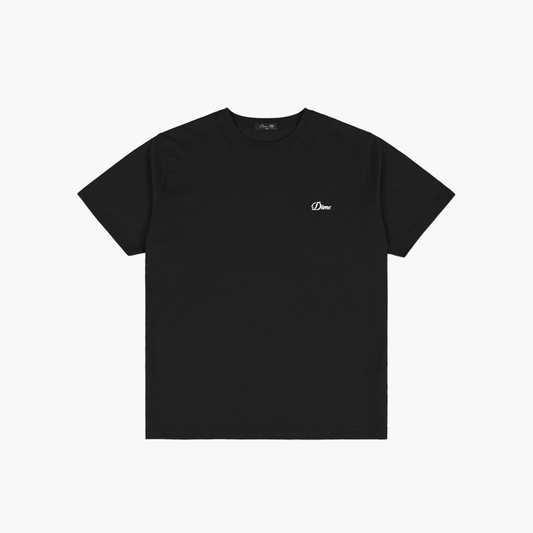 Cursive Small Logo T-Shirt, Black