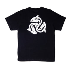 Turbo Dolphin Logo Tee, Black