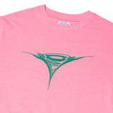 Turbo Dolphin Logo Tee, Washed Pink / Green