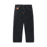 Tour Denim Jeans, Washed Black