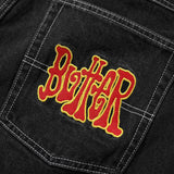 Tour Denim Jeans, Washed Black